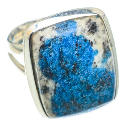 K2 Blue Azurite Rings handcrafted by Ana Silver Co - RING73862