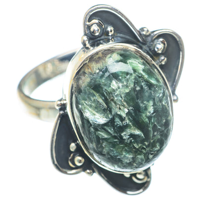 Seraphinite Rings handcrafted by Ana Silver Co - RING73869