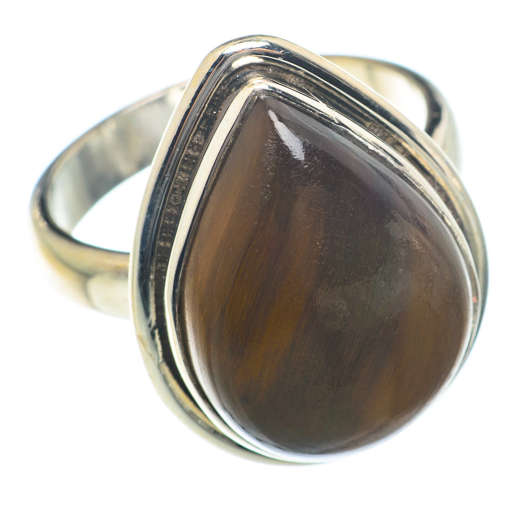 Tiger Eye Rings handcrafted by Ana Silver Co - RING73876 - Photo 2