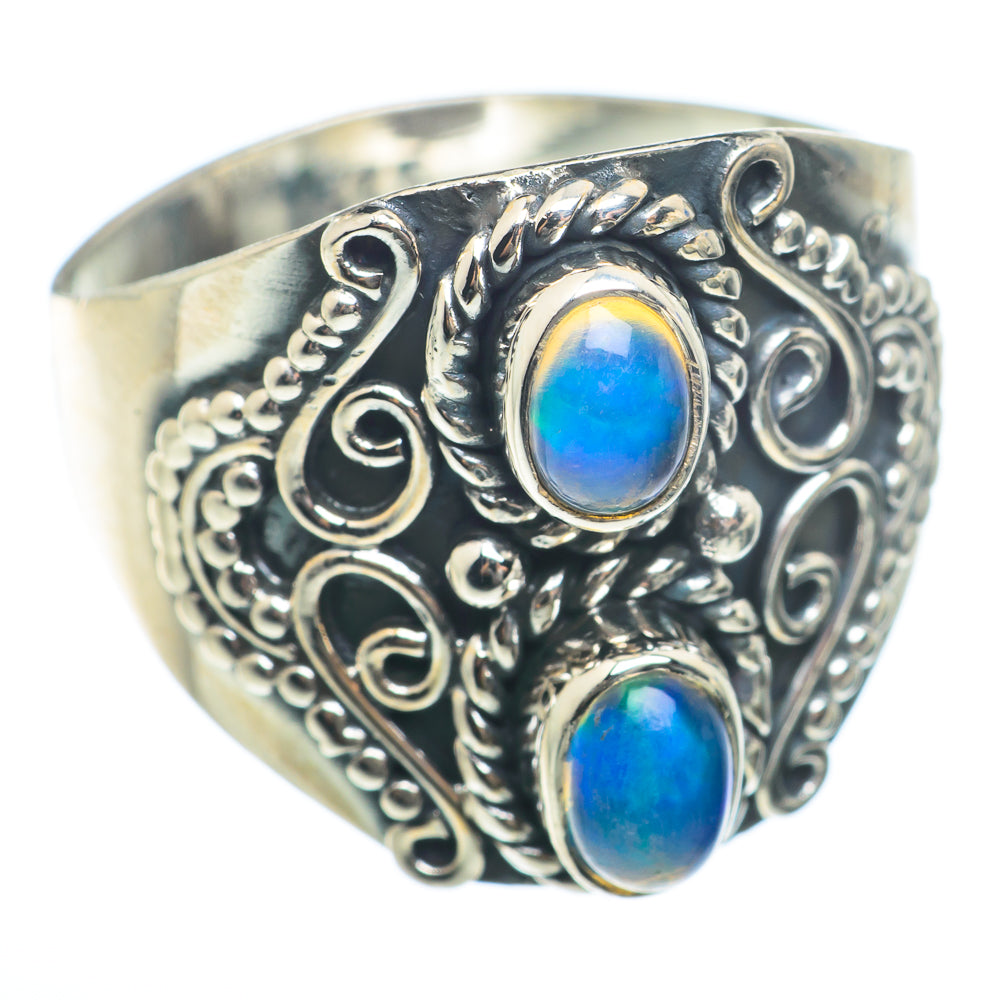 Ethiopian Opal Rings handcrafted by Ana Silver Co - RING73894