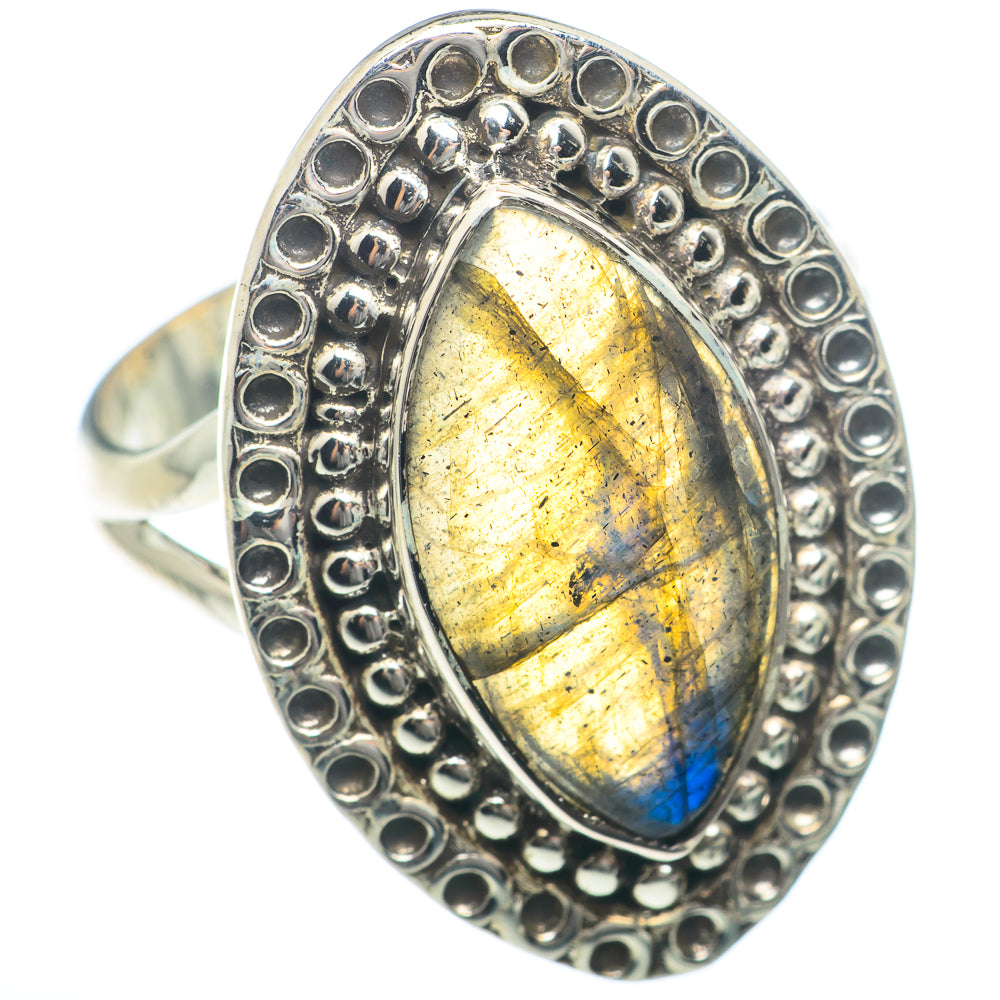 Labradorite Rings handcrafted by Ana Silver Co - RING73907