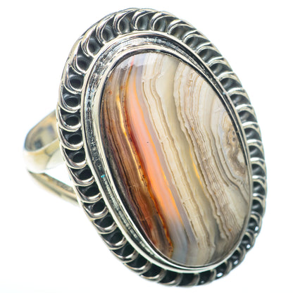 Laguna Lace Agate Rings handcrafted by Ana Silver Co - RING73912