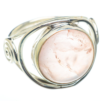Rose Quartz Rings handcrafted by Ana Silver Co - RING73920