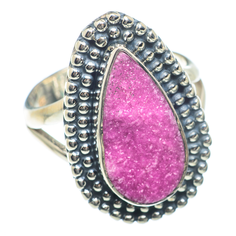 Cobalto Calcite Druzy Rings handcrafted by Ana Silver Co - RING73922