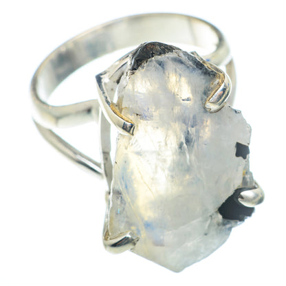 Rainbow Moonstone Rings handcrafted by Ana Silver Co - RING73926