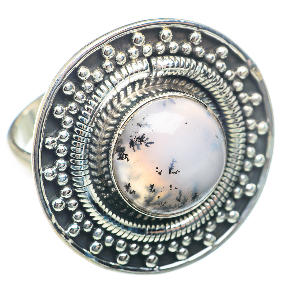 Dendritic Opal Rings handcrafted by Ana Silver Co - RING73927