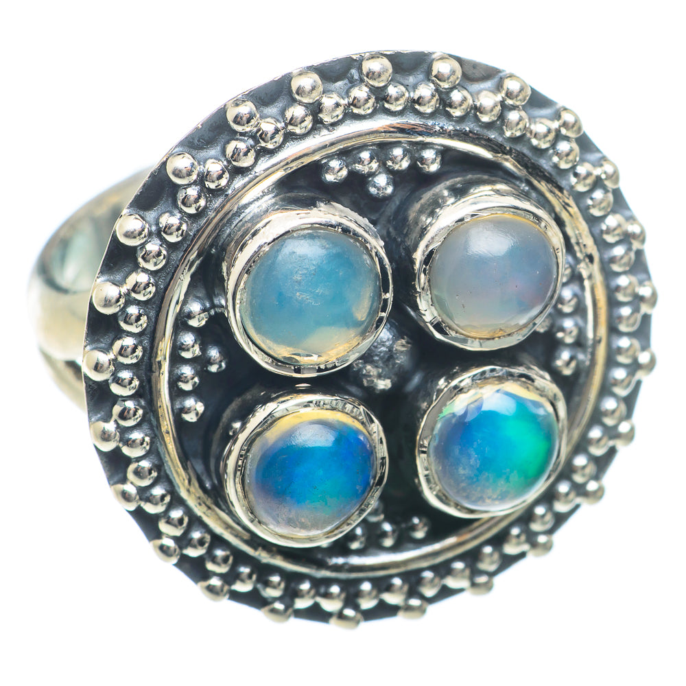 Ethiopian Opal Rings handcrafted by Ana Silver Co - RING73937