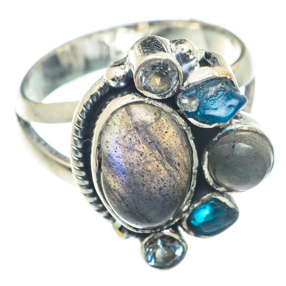 Labradorite Rings handcrafted by Ana Silver Co - RING73943
