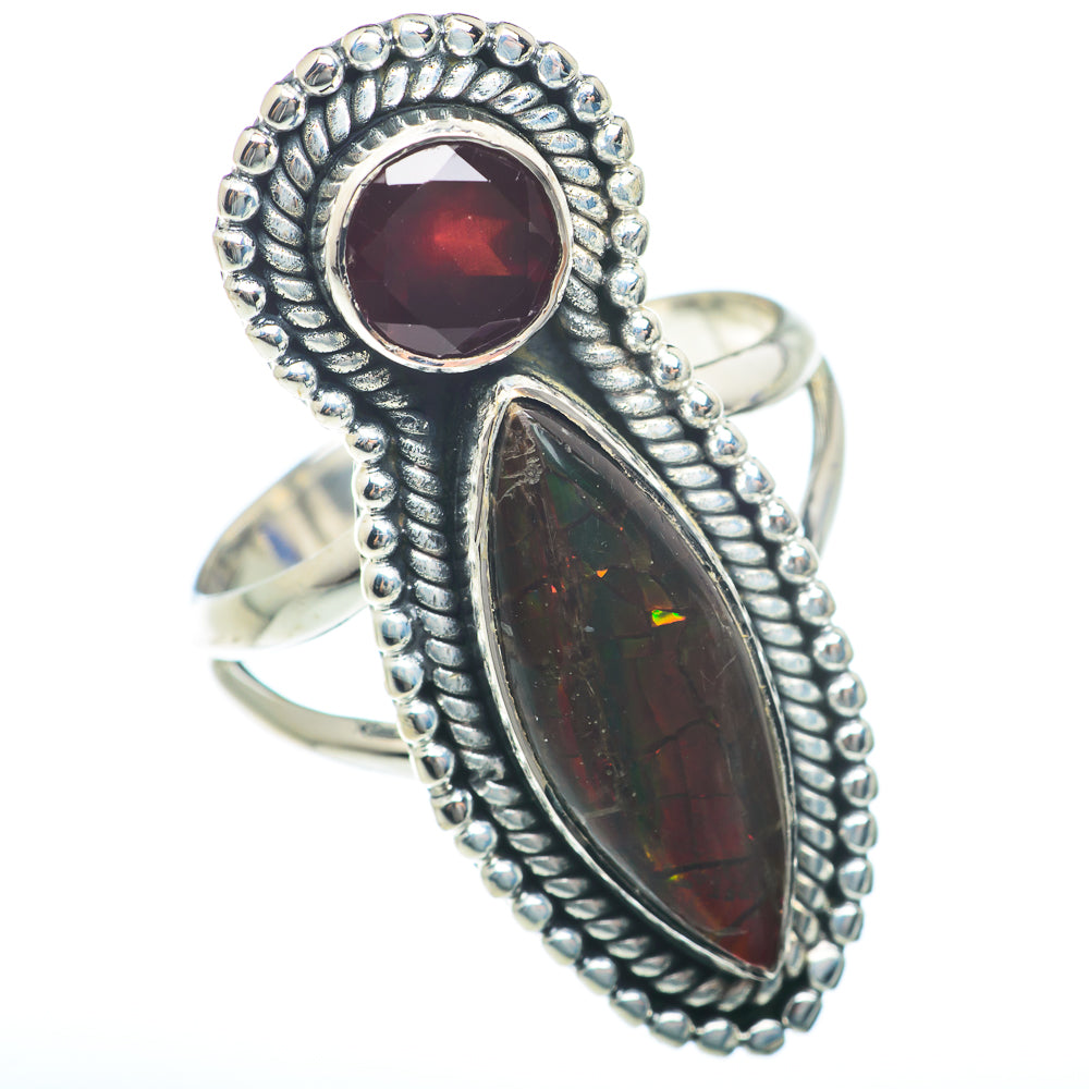 Ammolite Rings handcrafted by Ana Silver Co - RING73957