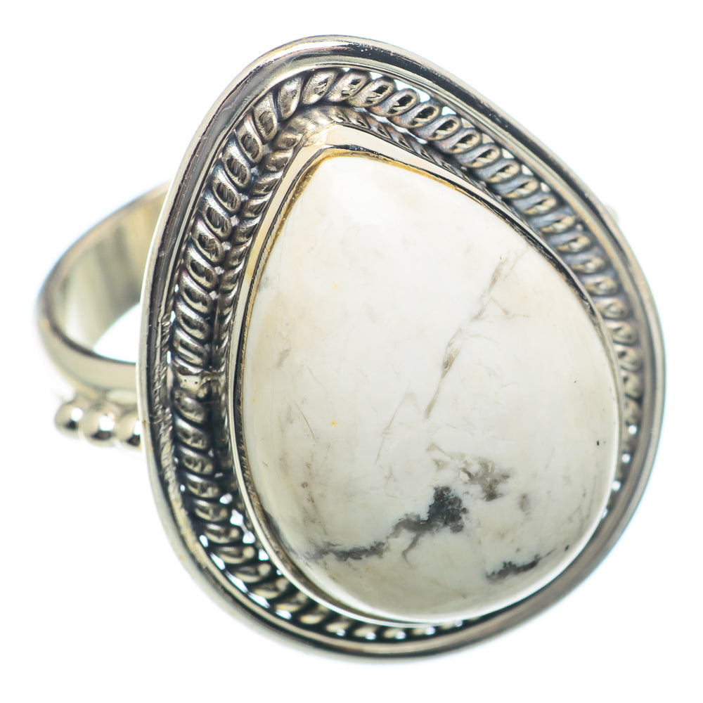 Howlite Rings handcrafted by Ana Silver Co - RING73970