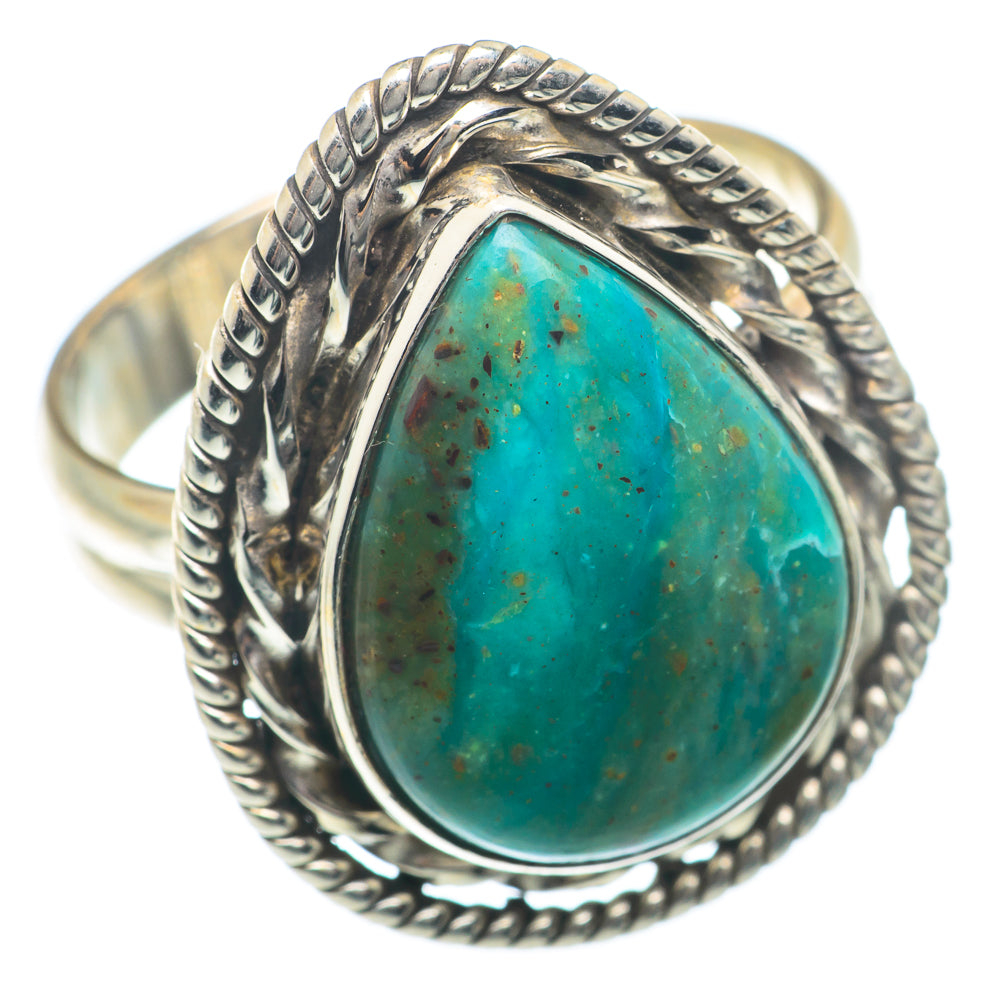 Chrysocolla Rings handcrafted by Ana Silver Co - RING73981