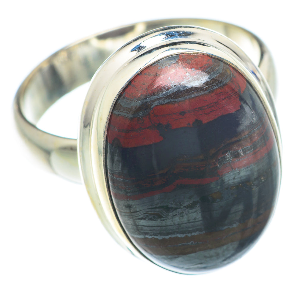 Red Tiger Iron Rings handcrafted by Ana Silver Co - RING73989