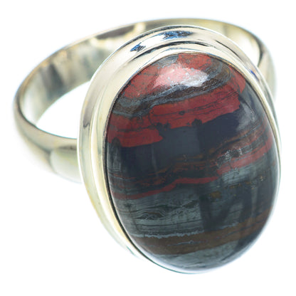 Red Tiger Iron Rings handcrafted by Ana Silver Co - RING73989