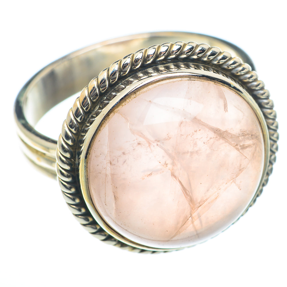 Rose Quartz Rings handcrafted by Ana Silver Co - RING73997