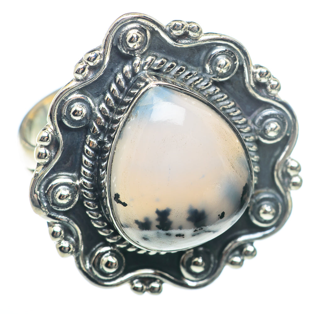Dendritic Opal Rings handcrafted by Ana Silver Co - RING74007