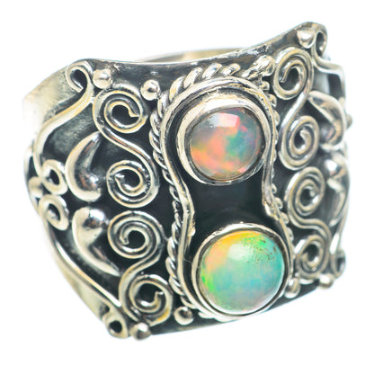 Ethiopian Opal Rings handcrafted by Ana Silver Co - RING74010