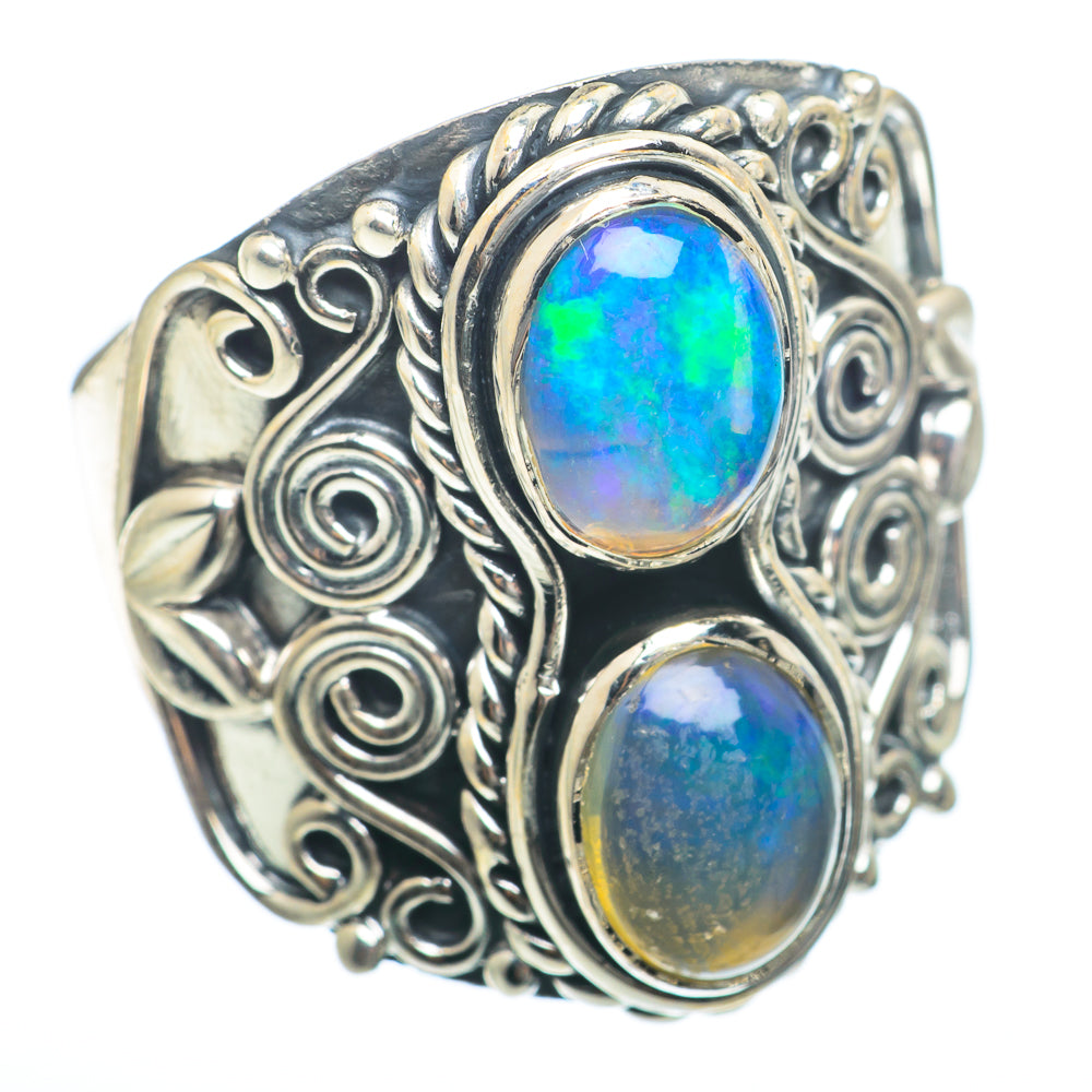 Ethiopian Opal Rings handcrafted by Ana Silver Co - RING74011