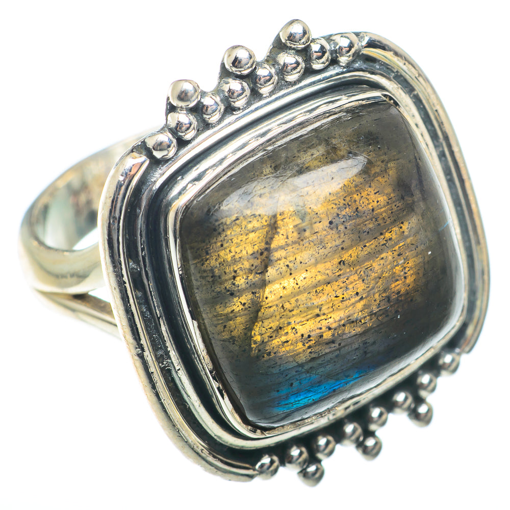 Labradorite Rings handcrafted by Ana Silver Co - RING74017