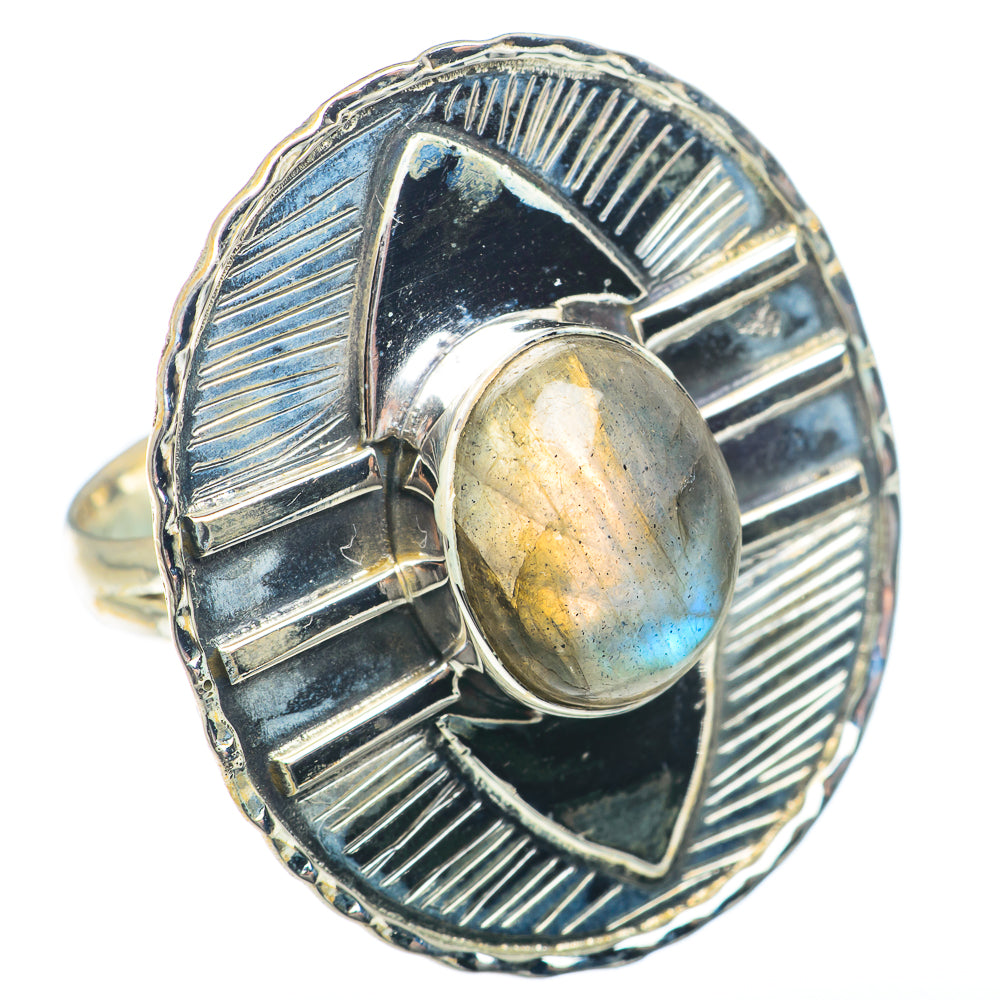 Labradorite Rings handcrafted by Ana Silver Co - RING74023
