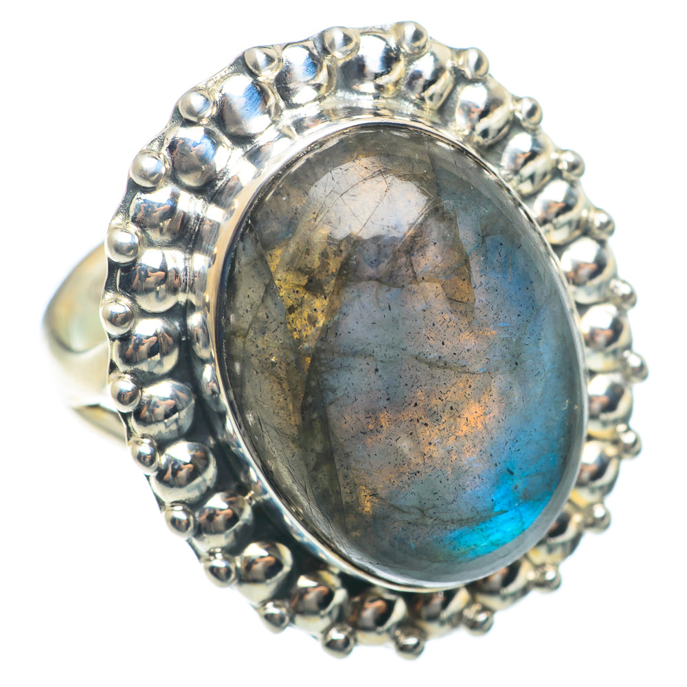 Labradorite Rings handcrafted by Ana Silver Co - RING74029