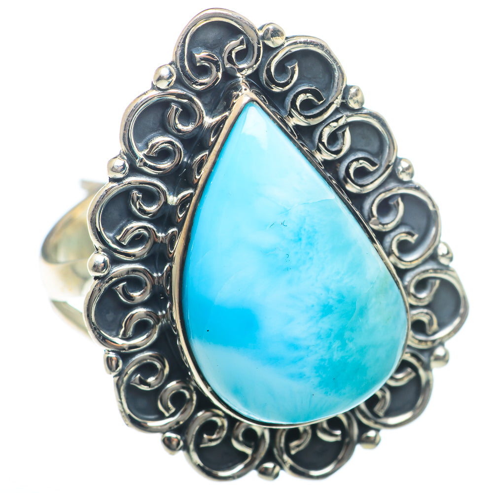 Larimar Rings handcrafted by Ana Silver Co - RING74030