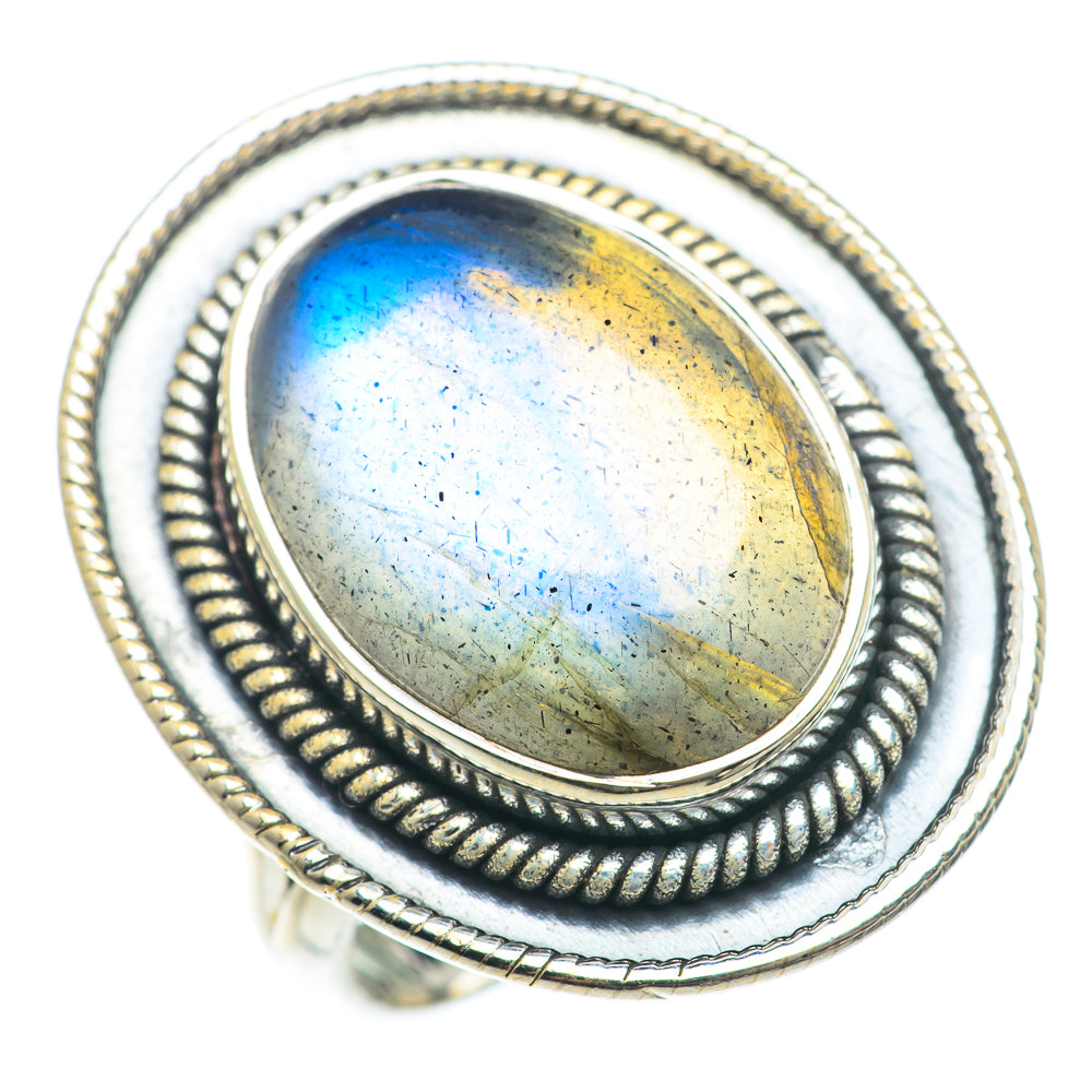Labradorite Rings handcrafted by Ana Silver Co - RING74031