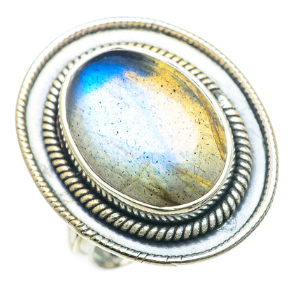 Labradorite Rings handcrafted by Ana Silver Co - RING74031