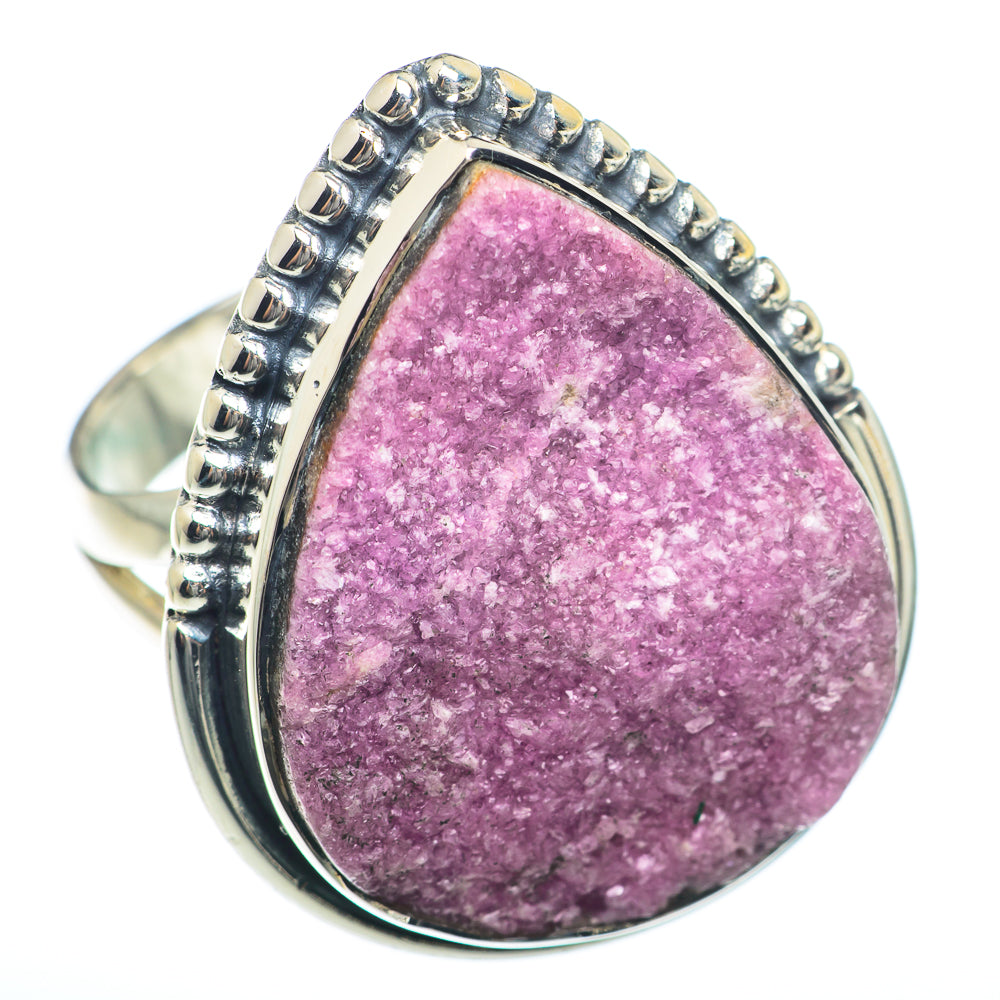 Cobalto Calcite Druzy Rings handcrafted by Ana Silver Co - RING74040
