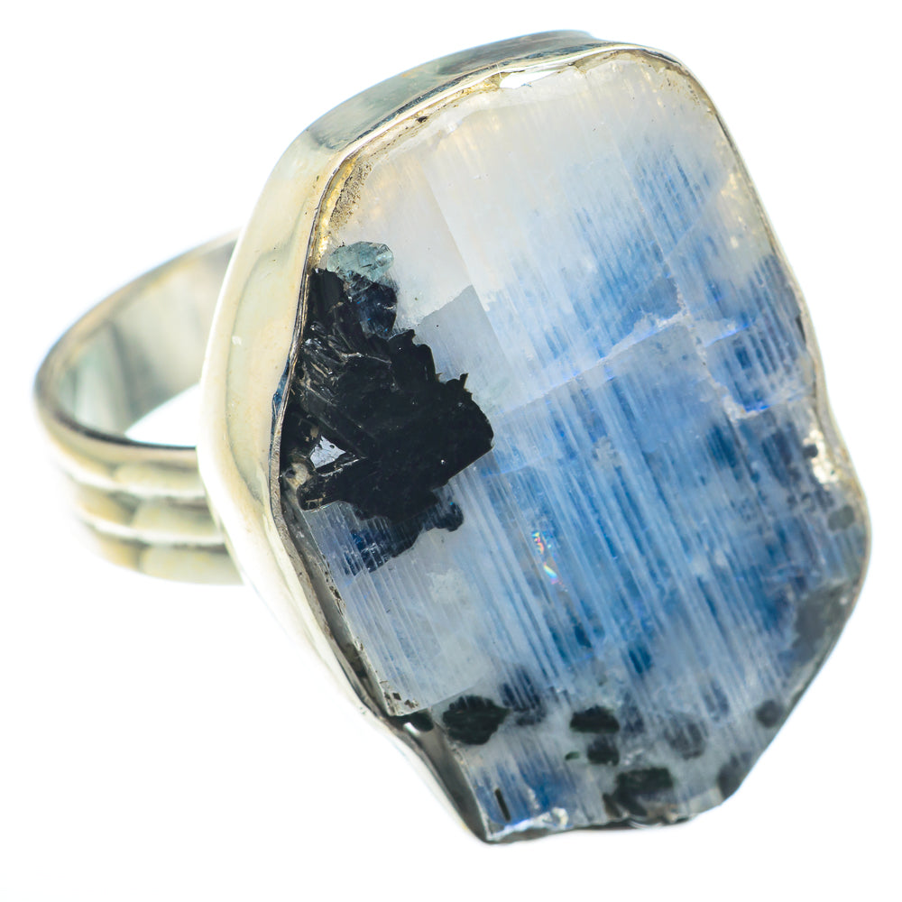 Rainbow Moonstone Rings handcrafted by Ana Silver Co - RING74047