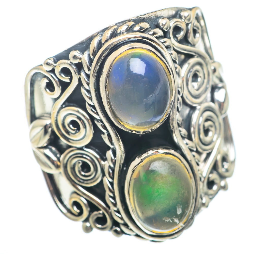 Ethiopian Opal Rings handcrafted by Ana Silver Co - RING74052