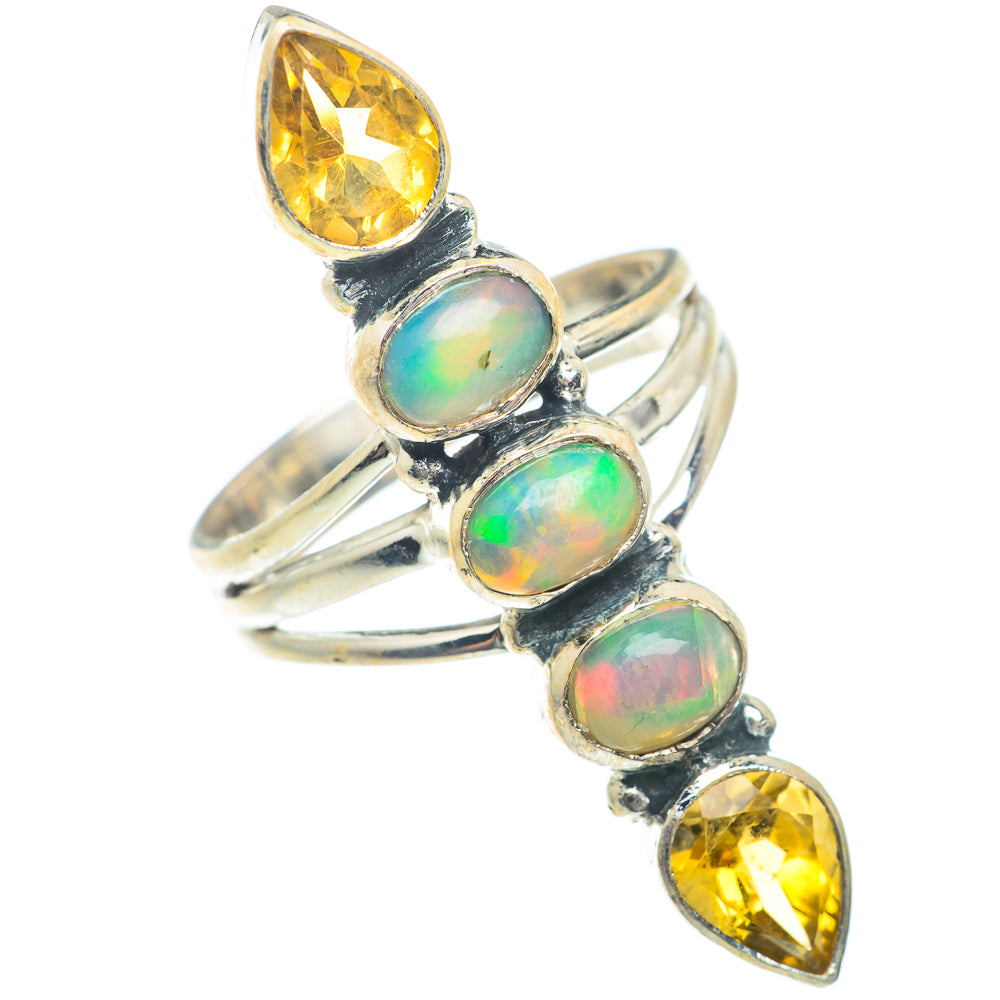 Ethiopian Opal Rings handcrafted by Ana Silver Co - RING74053