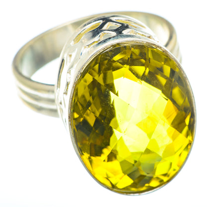 Olive Quartz Rings handcrafted by Ana Silver Co - RING74055