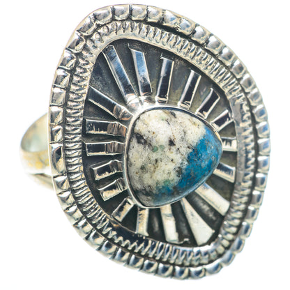 K2 Blue Azurite Rings handcrafted by Ana Silver Co - RING74057 - Photo 2
