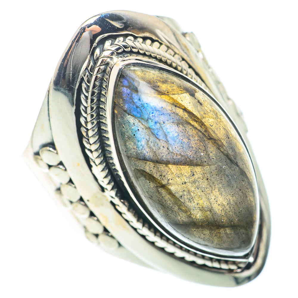 Labradorite Rings handcrafted by Ana Silver Co - RING74065