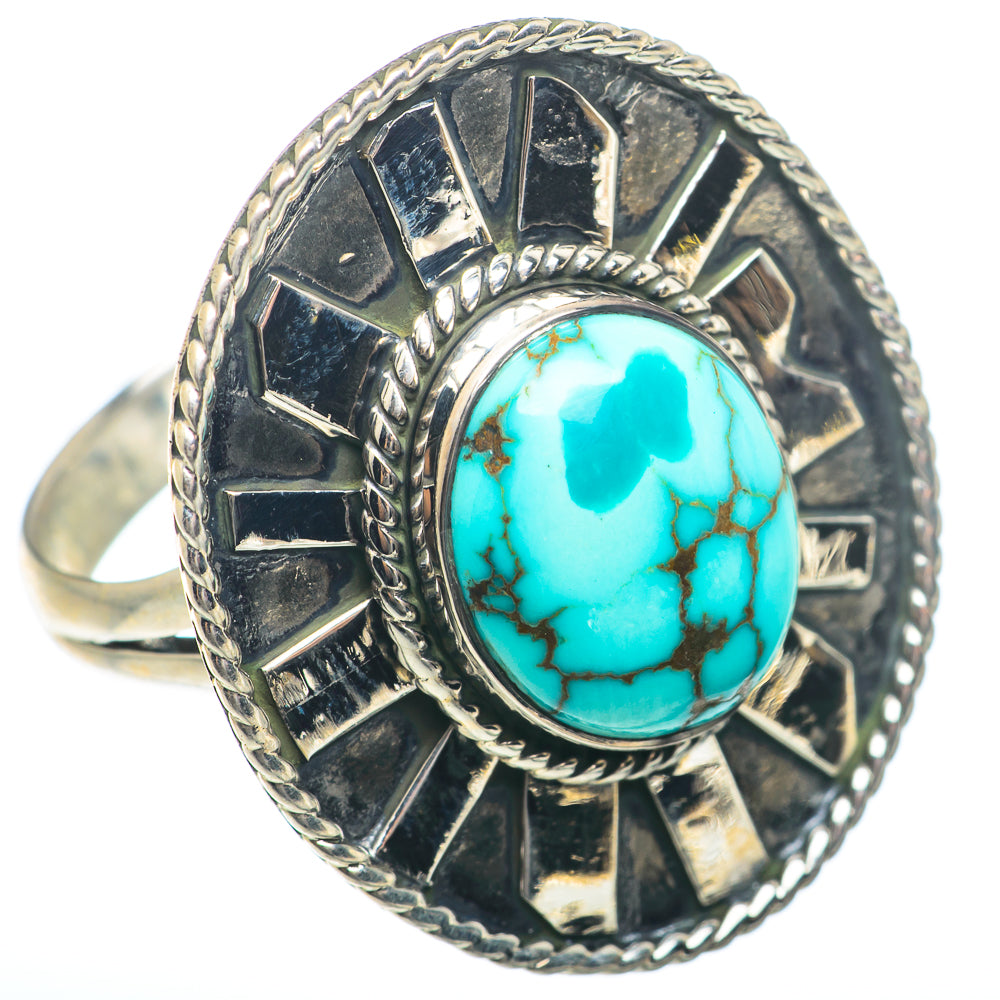 Tibetan Turquoise Rings handcrafted by Ana Silver Co - RING74066