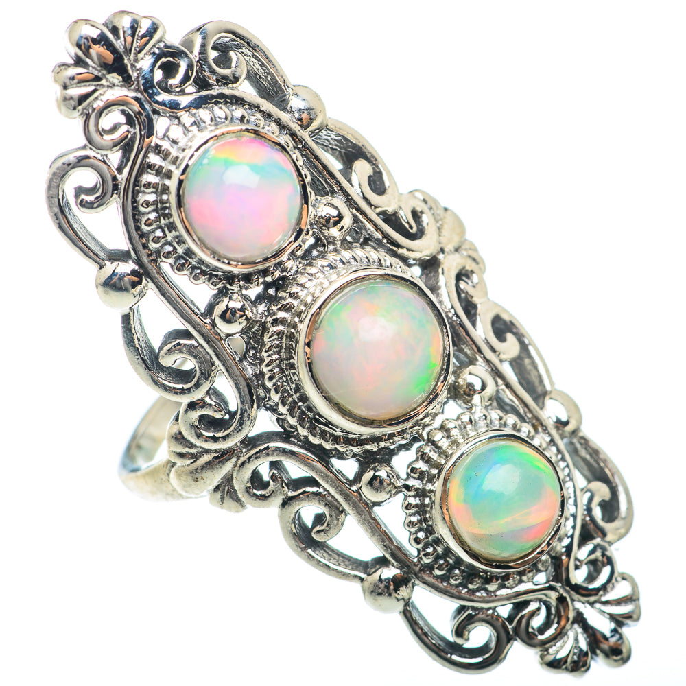 Ethiopian Opal Rings handcrafted by Ana Silver Co - RING74081