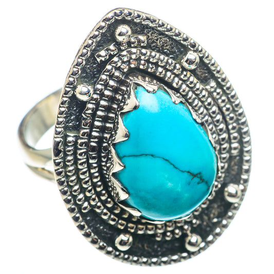 Tibetan Turquoise Rings handcrafted by Ana Silver Co - RING74107
