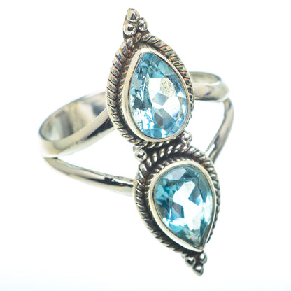Blue Topaz Rings handcrafted by Ana Silver Co - RING74142