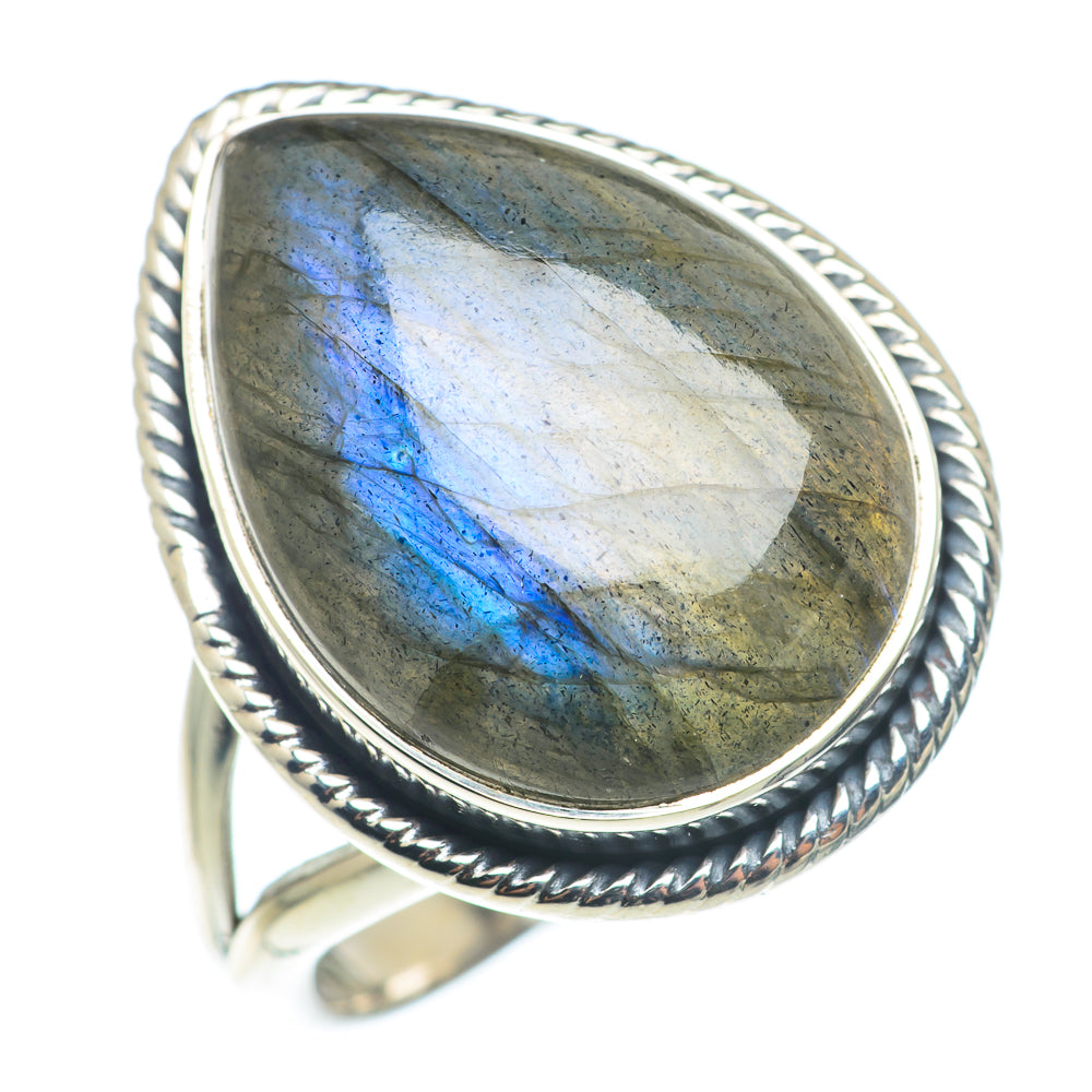Labradorite Rings handcrafted by Ana Silver Co - RING74144