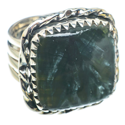Seraphinite Rings handcrafted by Ana Silver Co - RING74150
