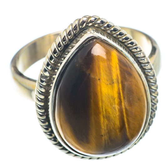 Tiger Eye Rings handcrafted by Ana Silver Co - RING74155