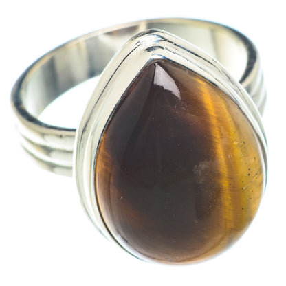Tiger Eye Rings handcrafted by Ana Silver Co - RING74157