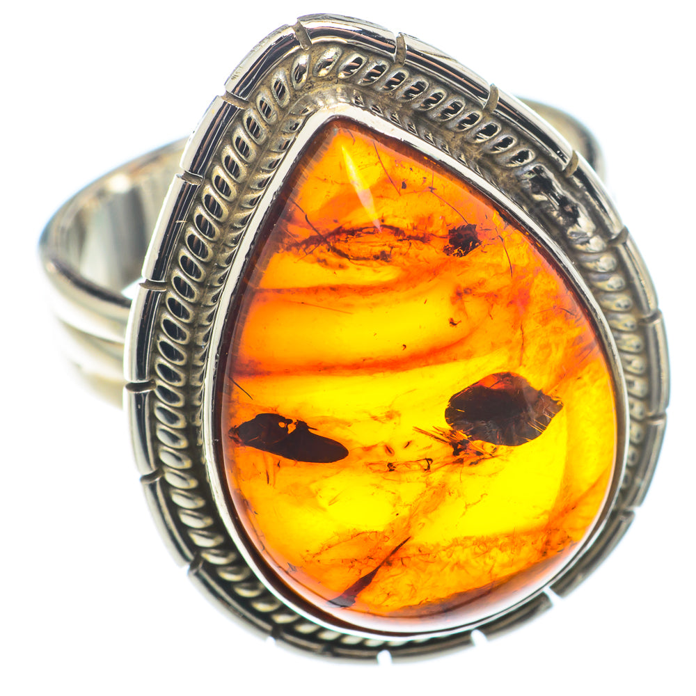 Baltic Amber Rings handcrafted by Ana Silver Co - RING74158