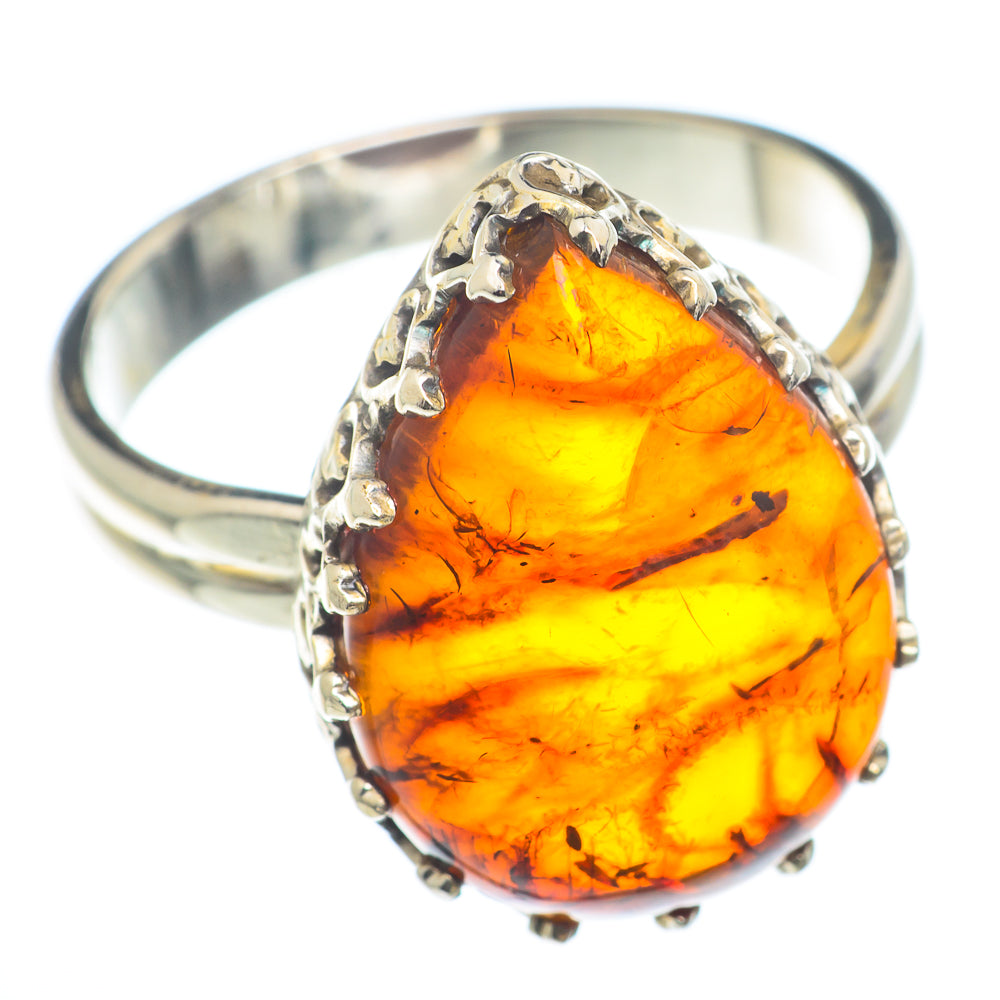 Baltic Amber Rings handcrafted by Ana Silver Co - RING74159