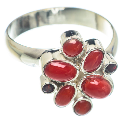 Red Onyx Rings handcrafted by Ana Silver Co - RING74162