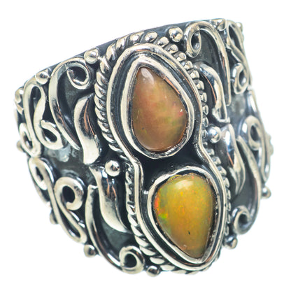 Ethiopian Opal Rings handcrafted by Ana Silver Co - RING74177