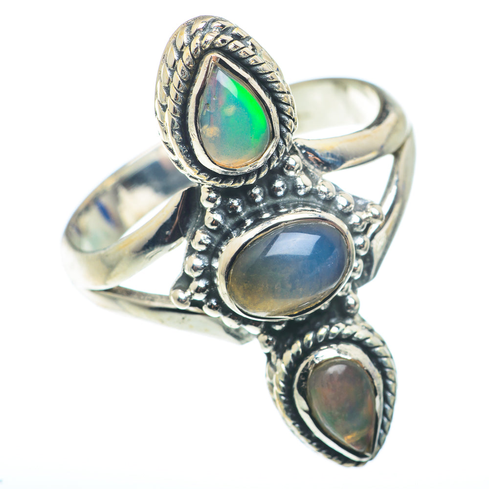 Ethiopian Opal Rings handcrafted by Ana Silver Co - RING74178