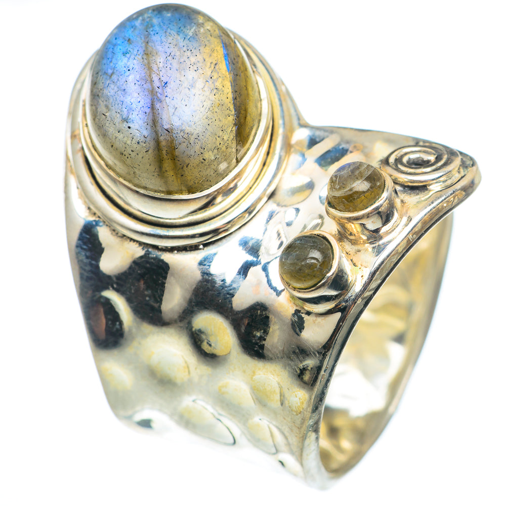 Labradorite Rings handcrafted by Ana Silver Co - RING74184