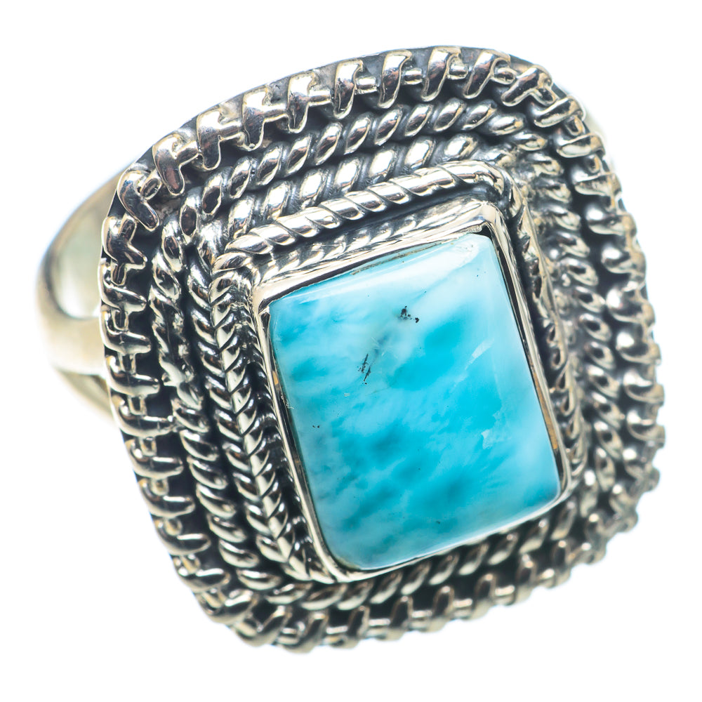 Larimar Rings handcrafted by Ana Silver Co - RING74186