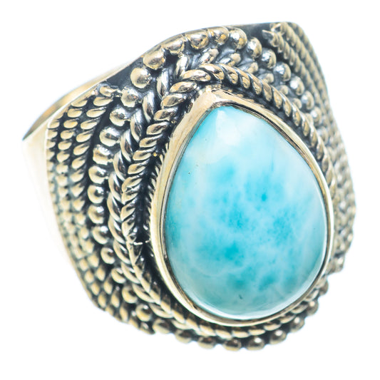 Larimar Rings handcrafted by Ana Silver Co - RING74191